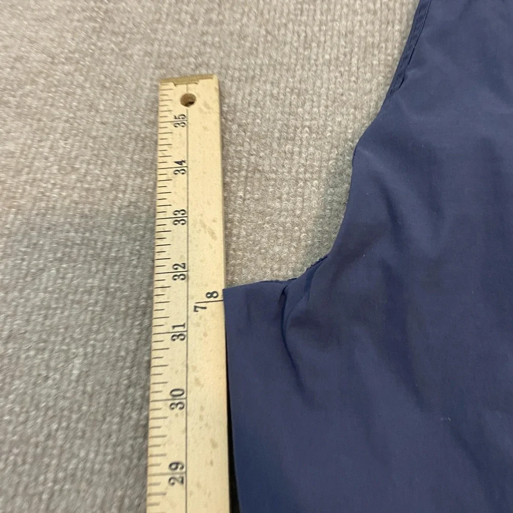 Eddie Bauer Pants Mens 40x32 Blue Nylon Stretch Hiking Outdoor Travel Zip Pocket